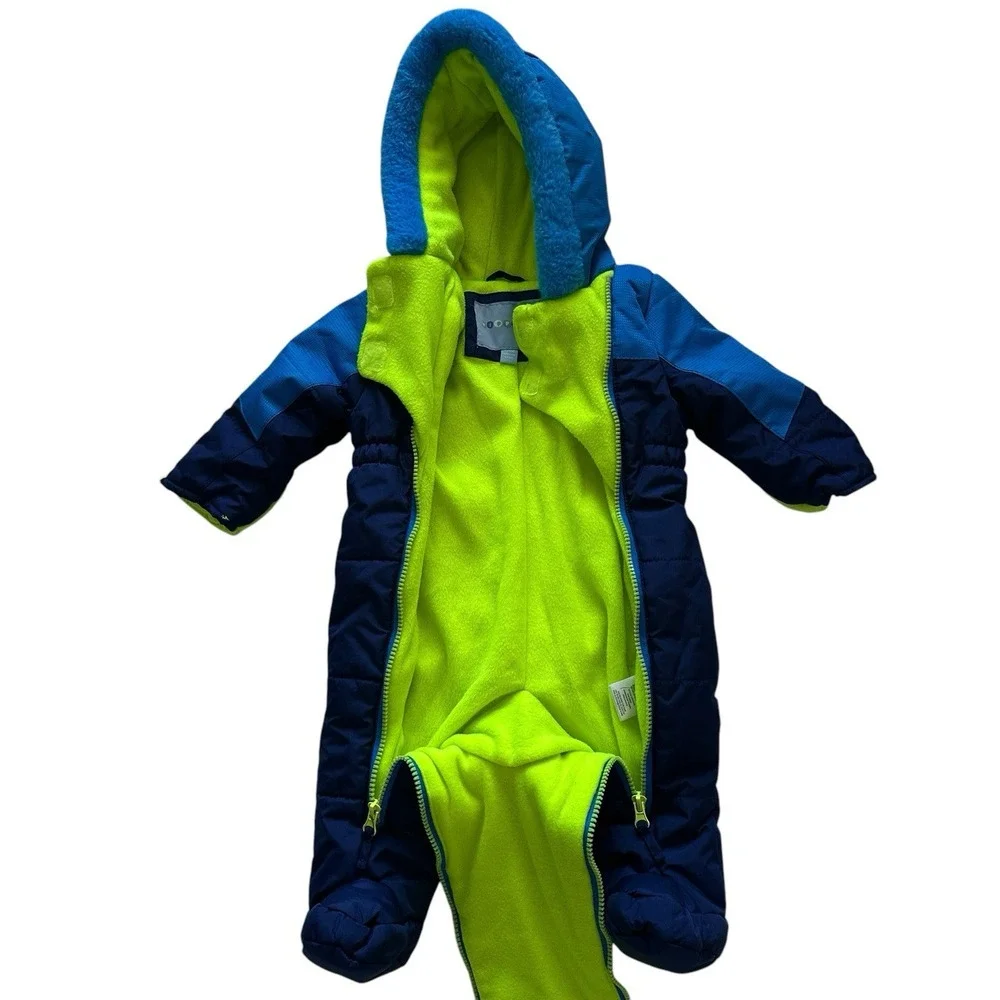 WIPPETTE KIDS Infant Snowsuit 6-9 Months Warm‎ Winter Plush Puffer Booties Glove